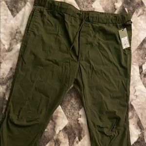 Green joggers